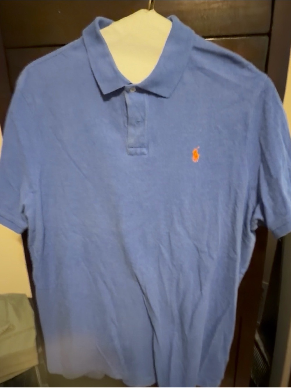 Polo by Ralph Lauren Blue Polo with Orange Pony